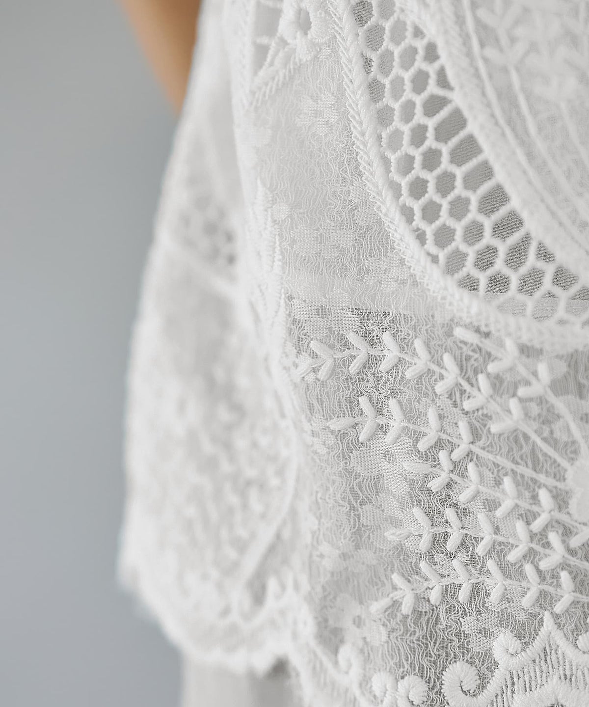 着用イメージ 163cm ホワイト