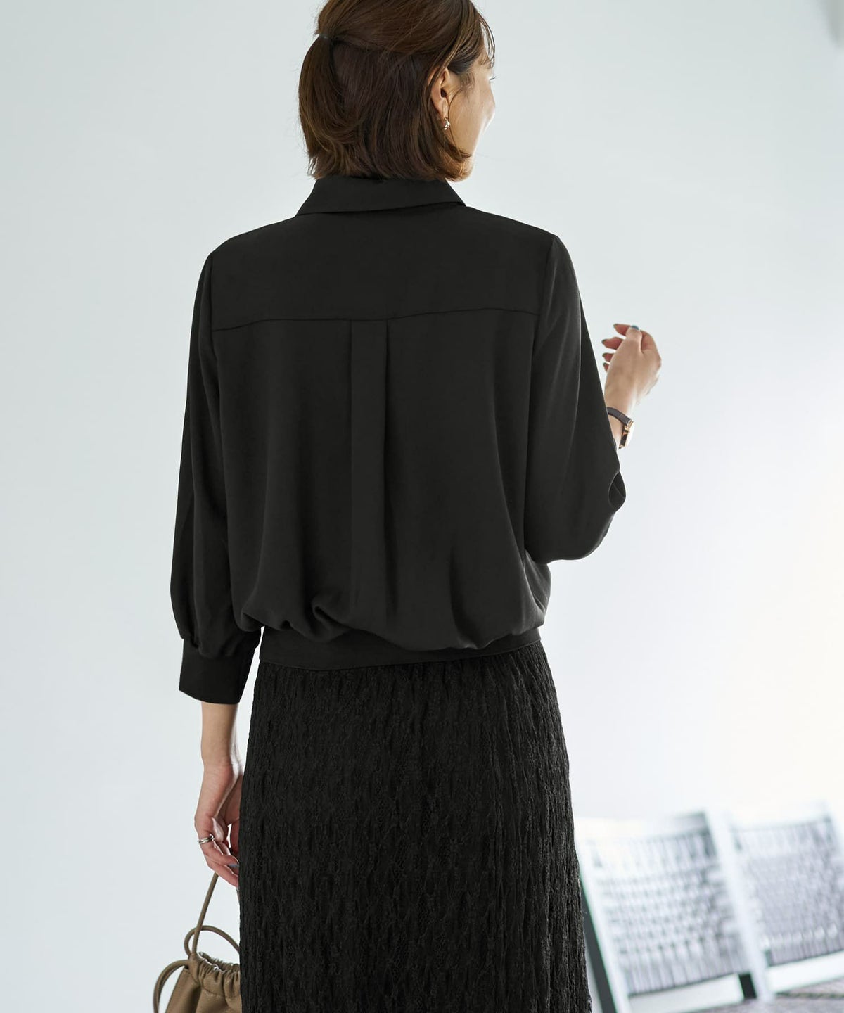 着用イメージ 167cm ブラック