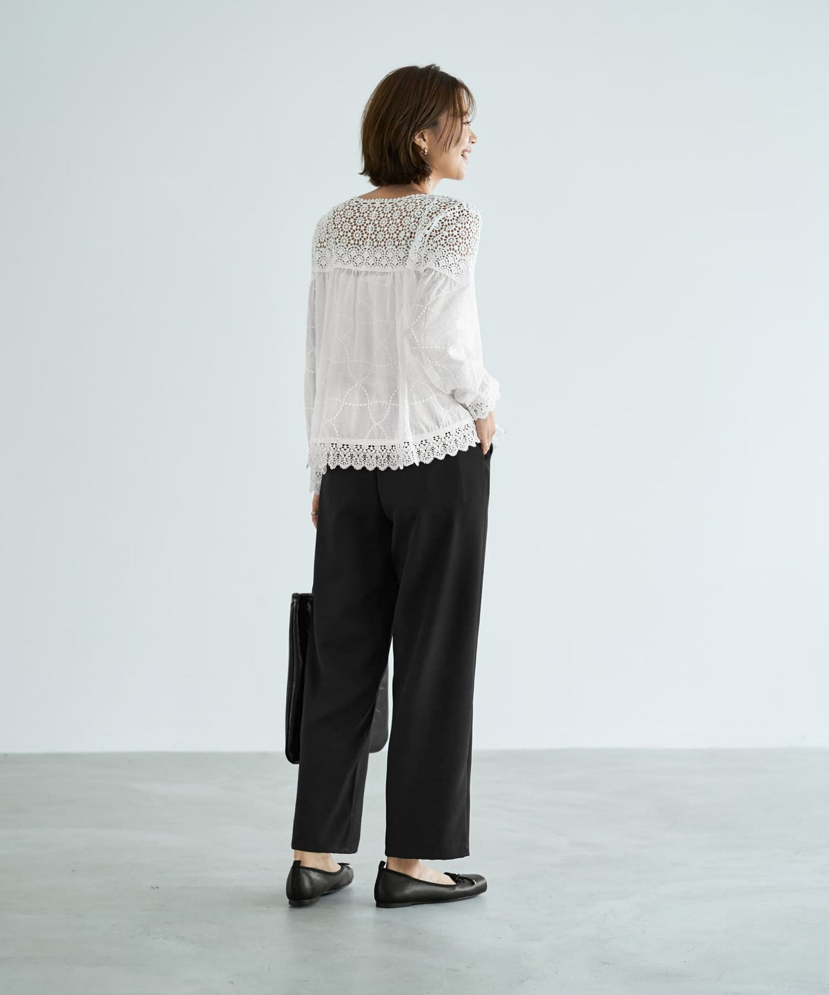 着用イメージ 167cm ホワイト