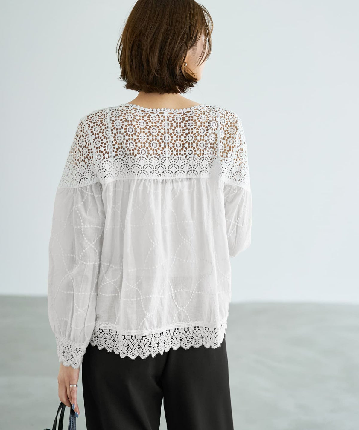 着用イメージ 167cm ホワイト