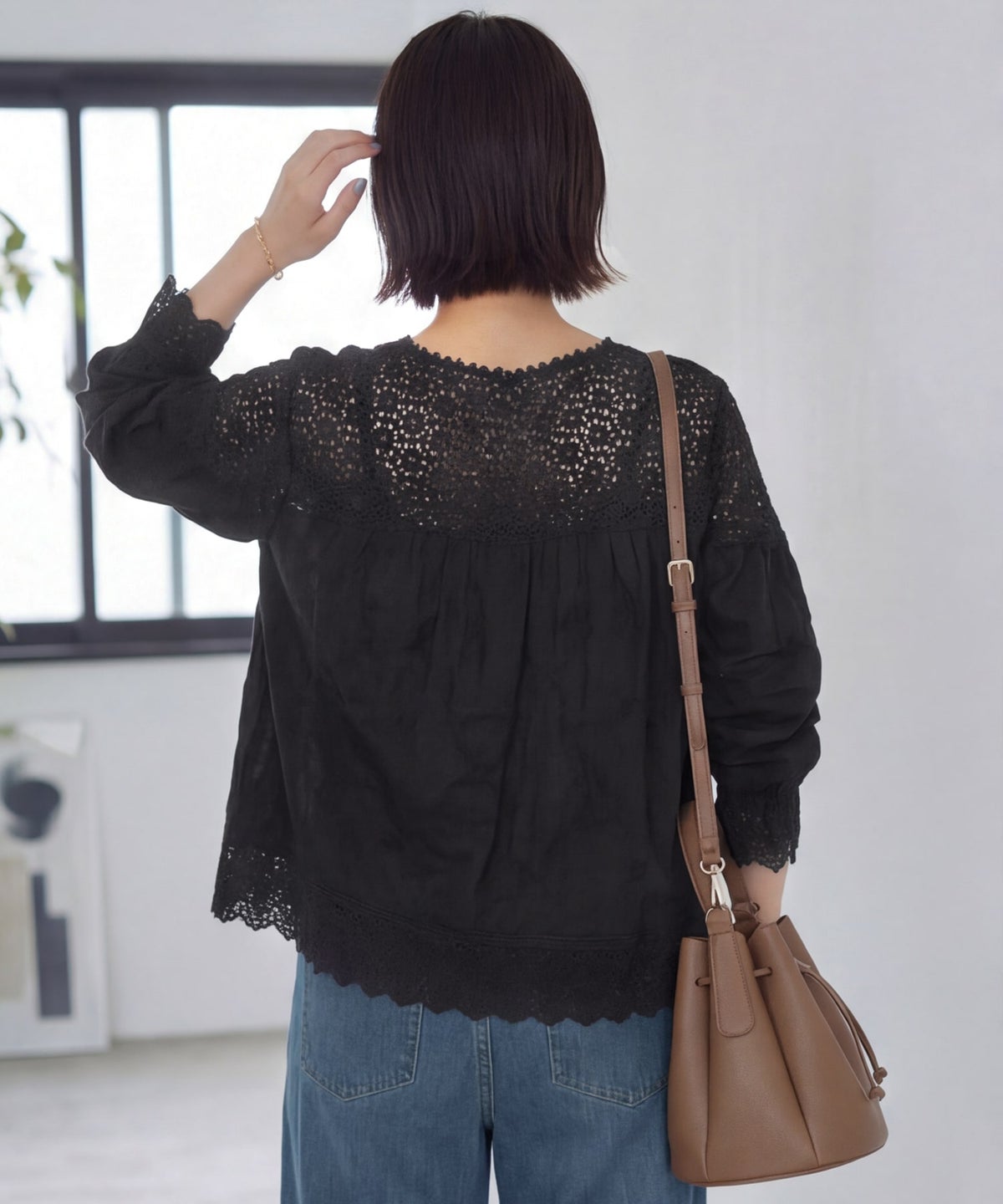 着用イメージ 167cm ブラック