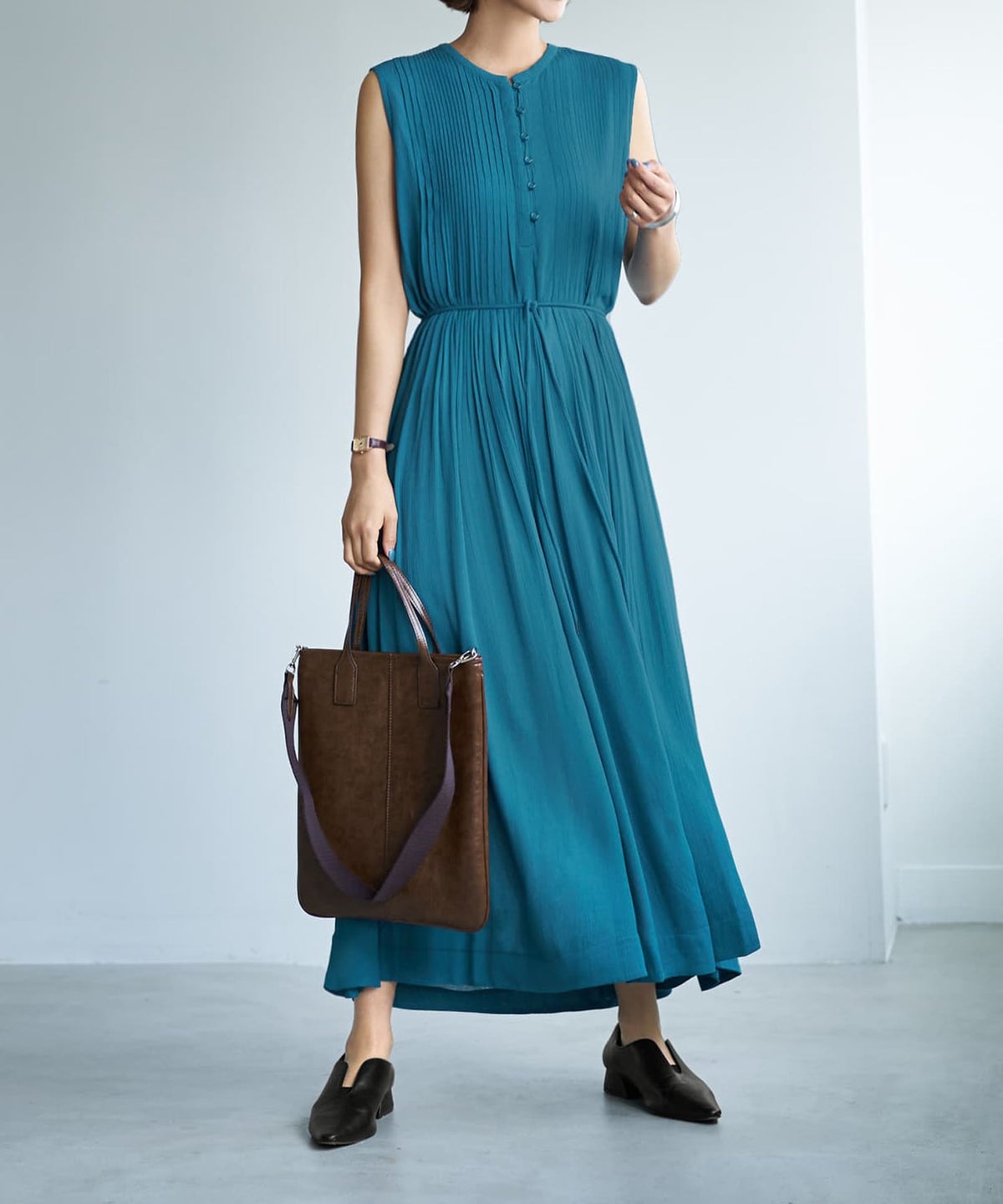 着用イメージ 167cm シアンブルー 02サイズ