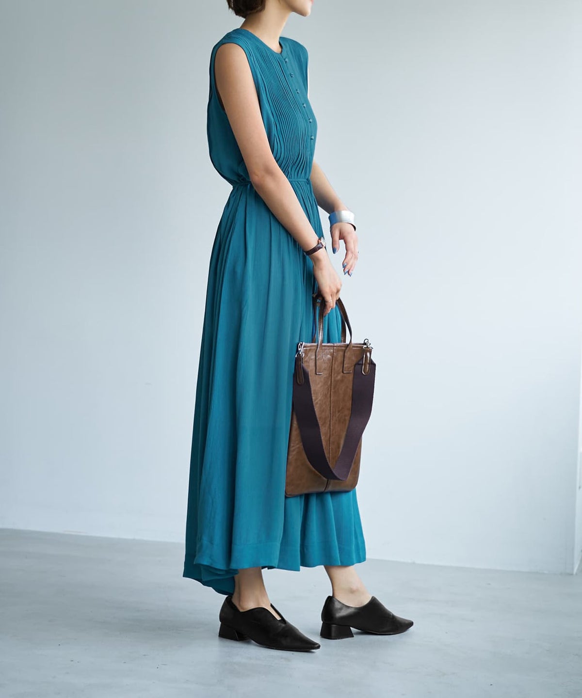 着用イメージ 167cm シアンブルー 02サイズ