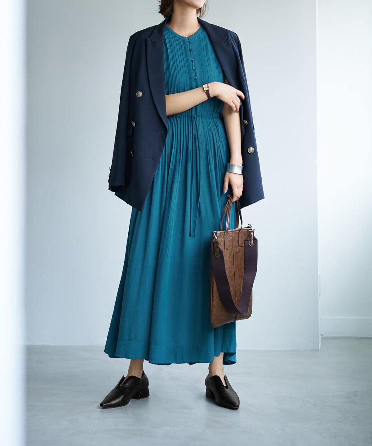 着用イメージ 167cm シアンブルー 02サイズ