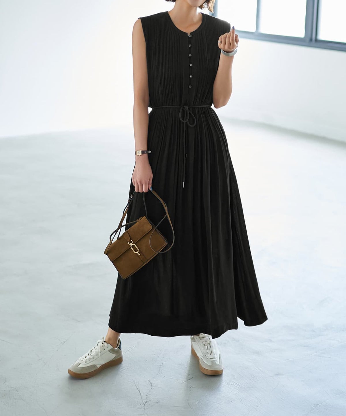 着用イメージ 167cm ブラック 02サイズ