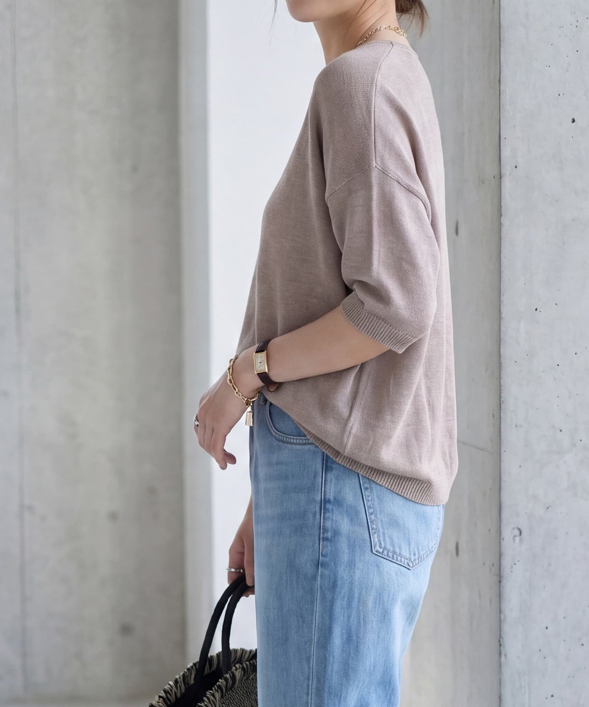 着用イメージ 163cm モカ