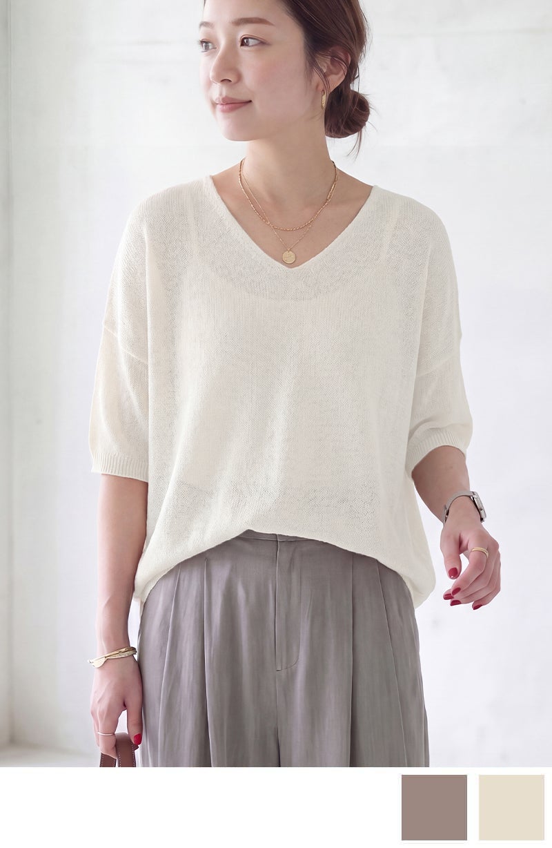 新品タグ付★Theory★近年モデル 24年 半袖ニット リネン混ネイビー2XL 000000009143-40.jpg?size=l&w=