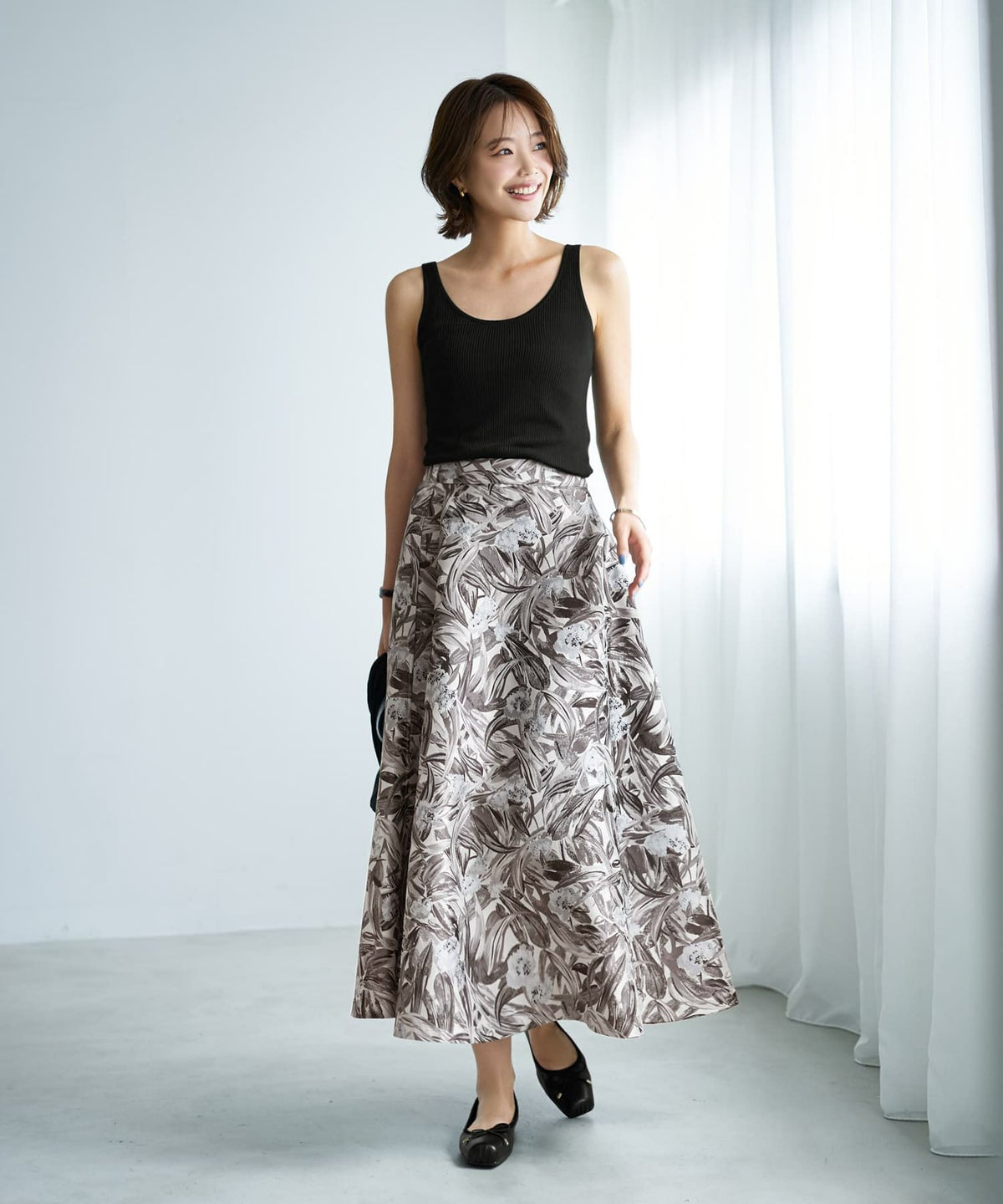 着用イメージ 167cm ブラック