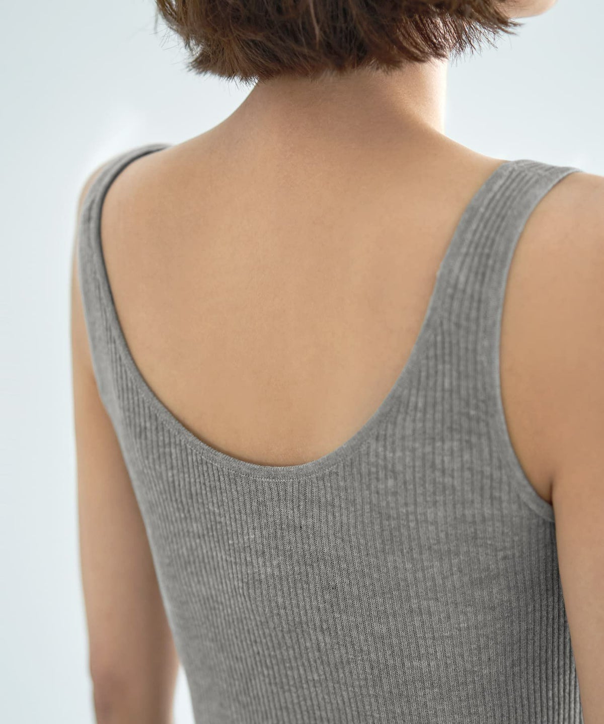 着用イメージ 167cm ライトグレー