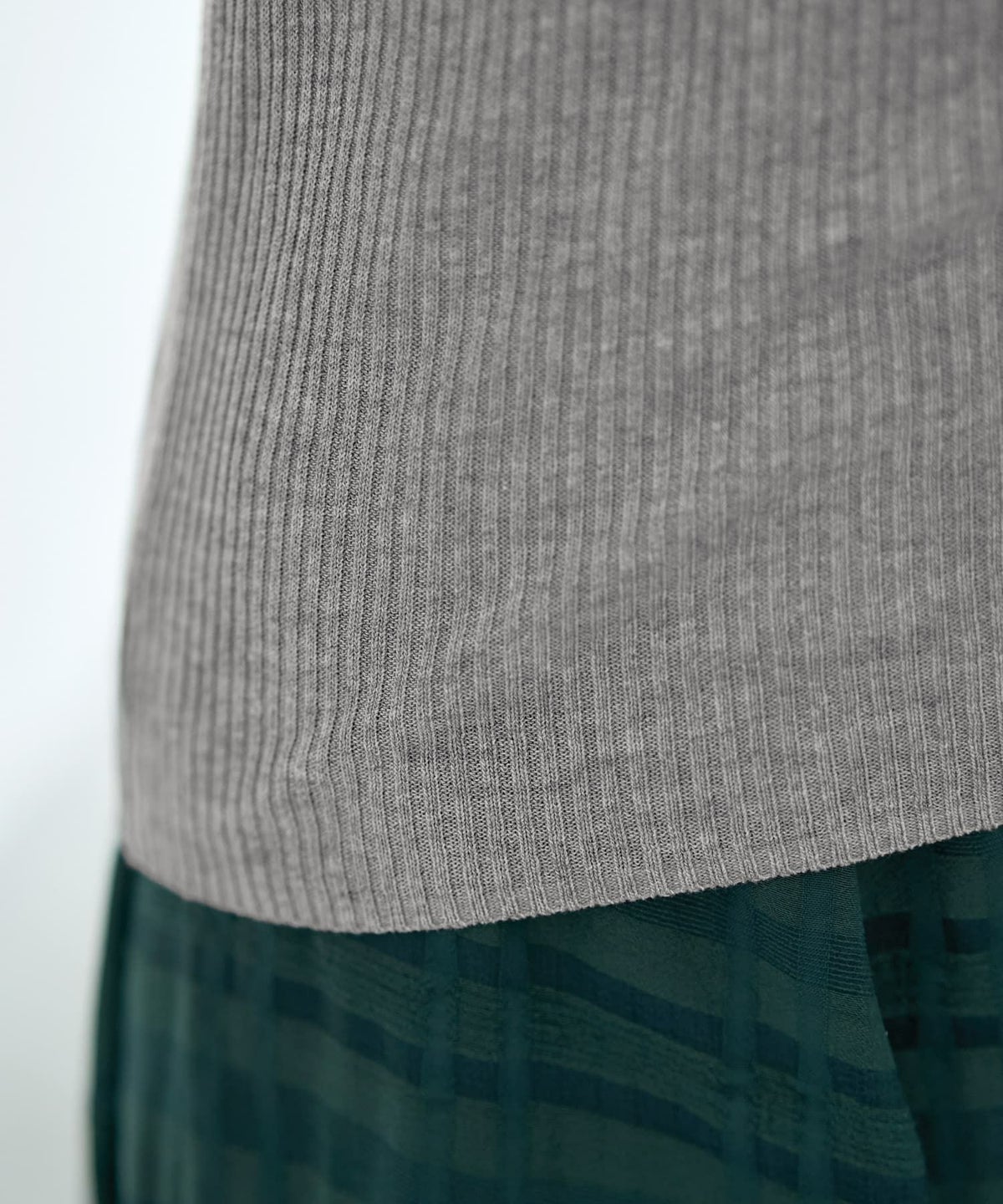 着用イメージ 167cm ライトグレー