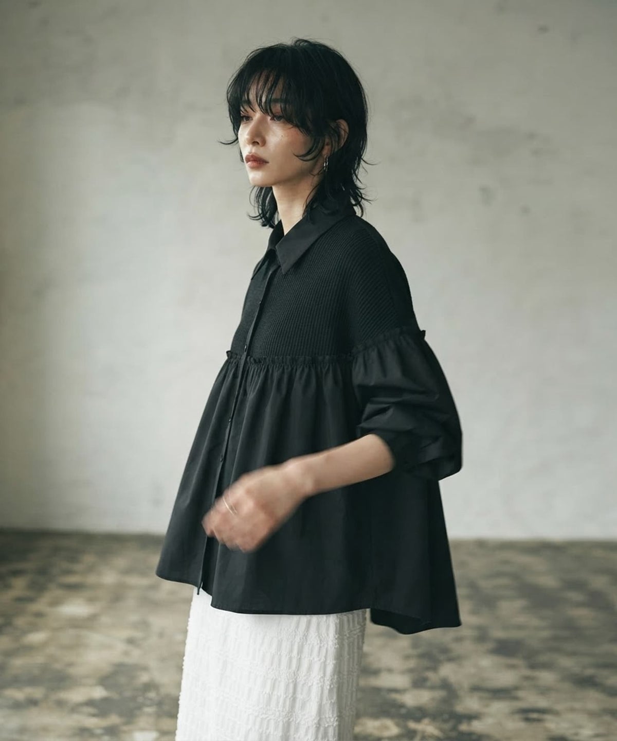着用イメージ 170cm ブラック