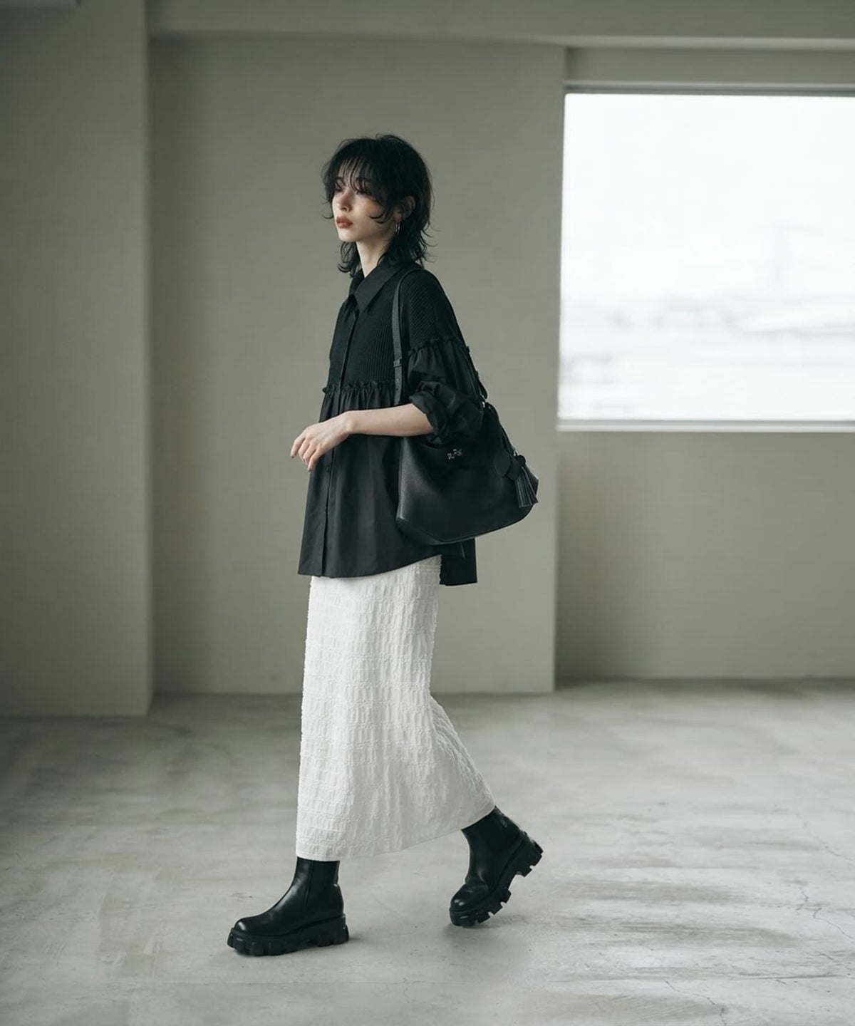 着用イメージ 170cm ブラック
