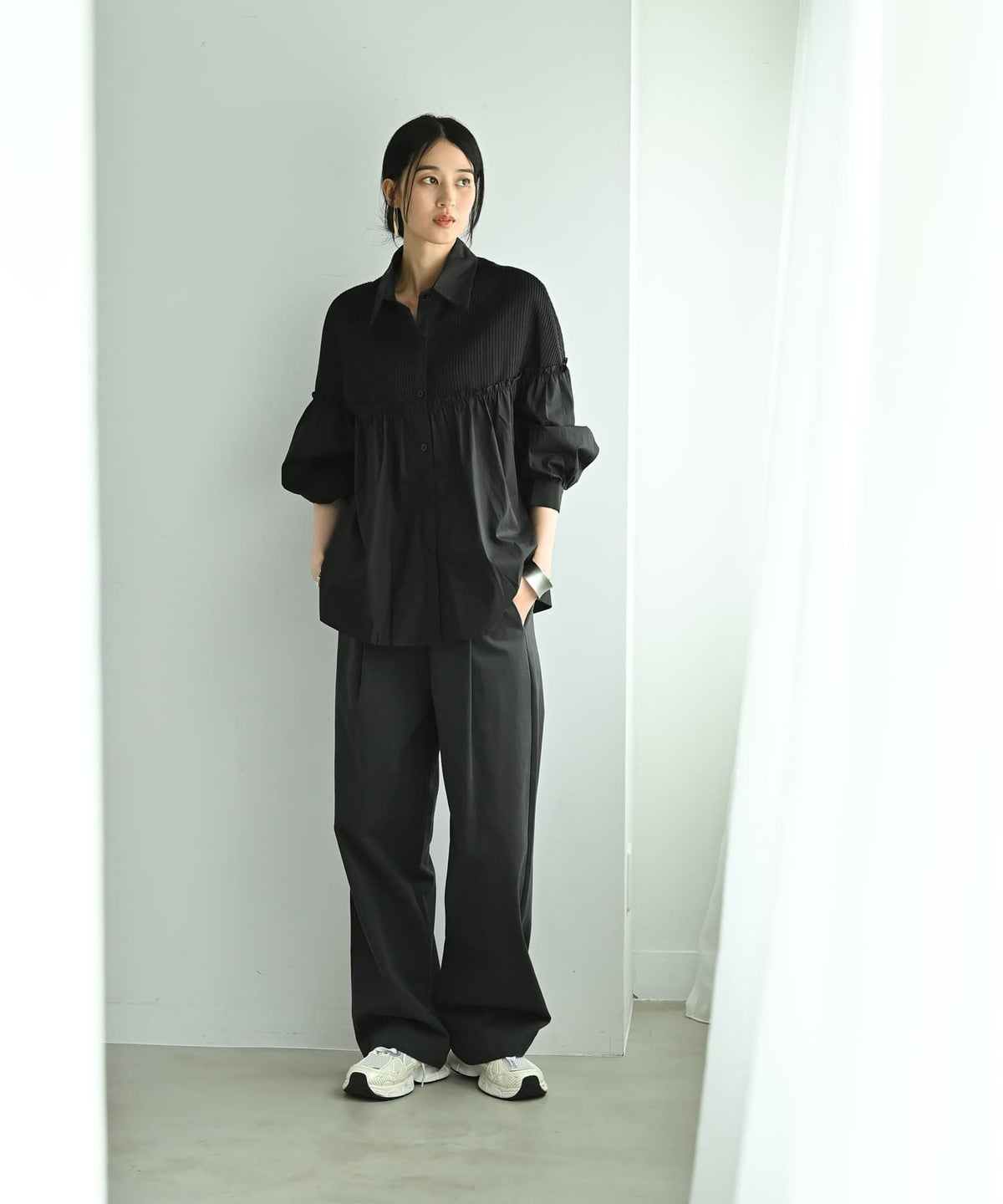 着用イメージ 170cm ブラック