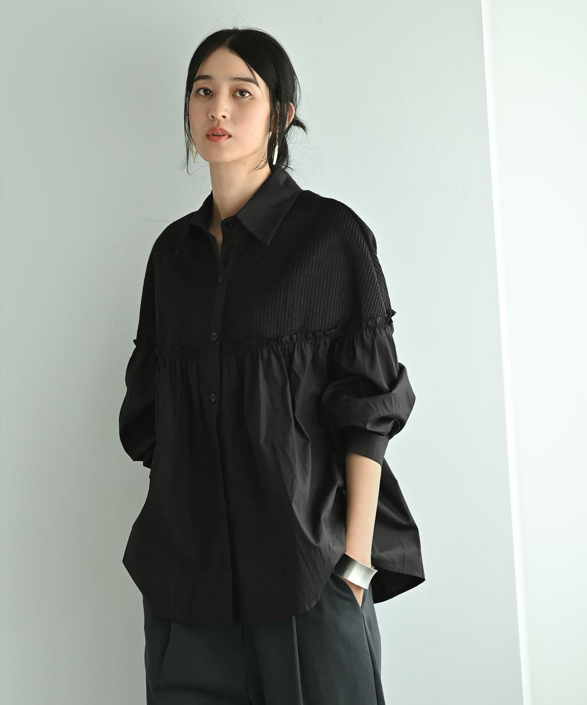 着用イメージ 170cm ブラック