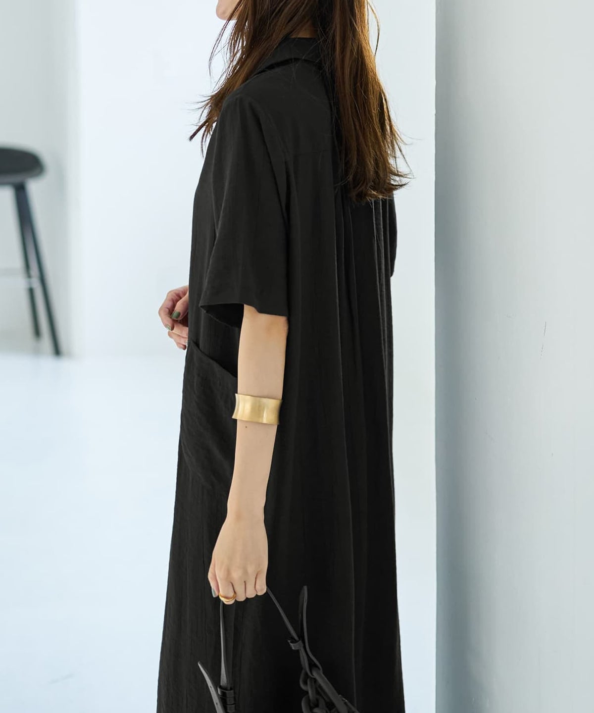 着用イメージ 167cm ブラック