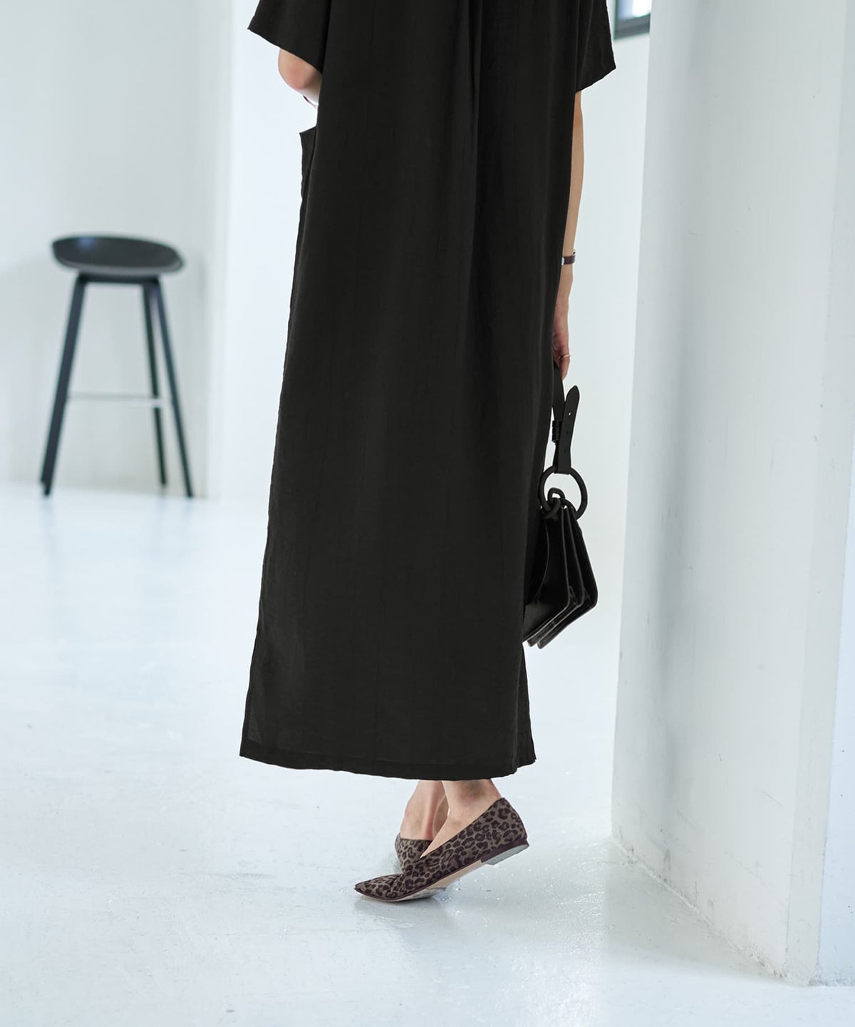 着用イメージ 167cm ブラック