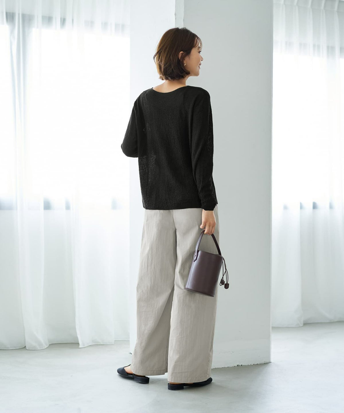 着用イメージ 167cm ブラック