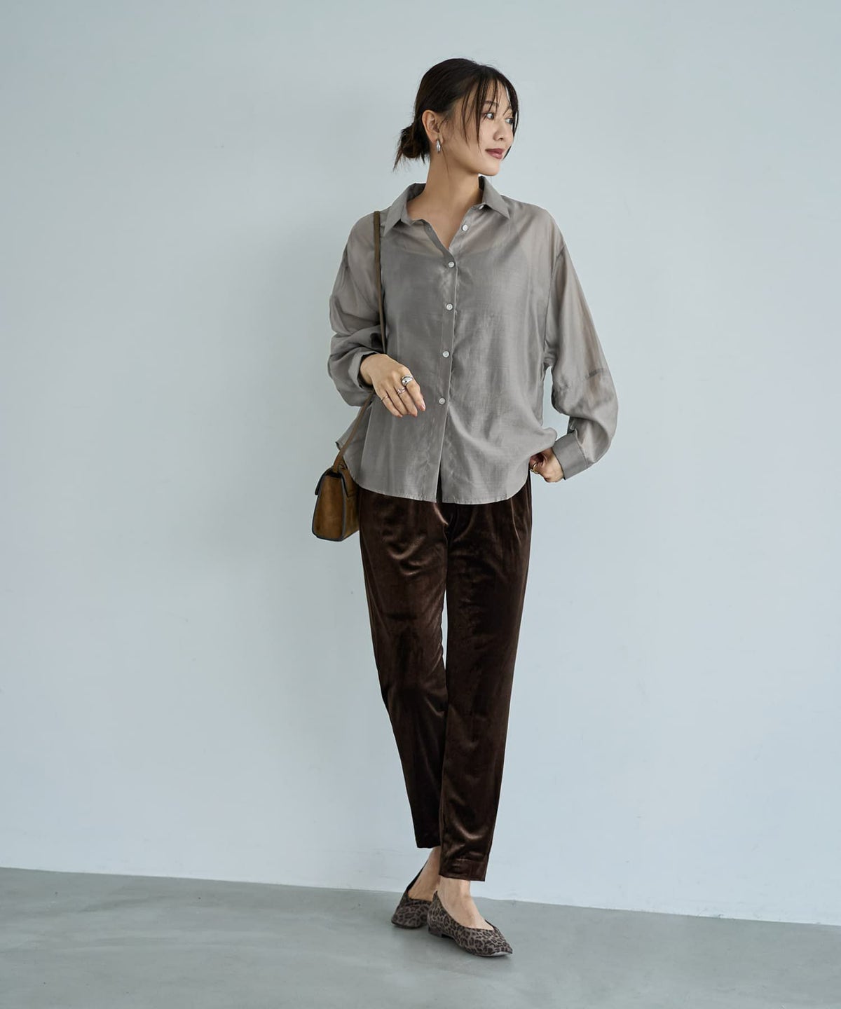 着用イメージ 166cm ストーン