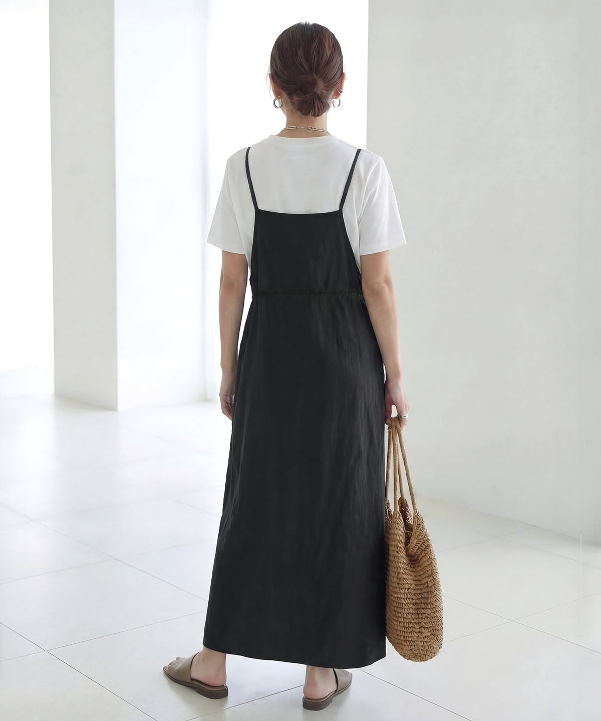 着用イメージ 163cm ブラック