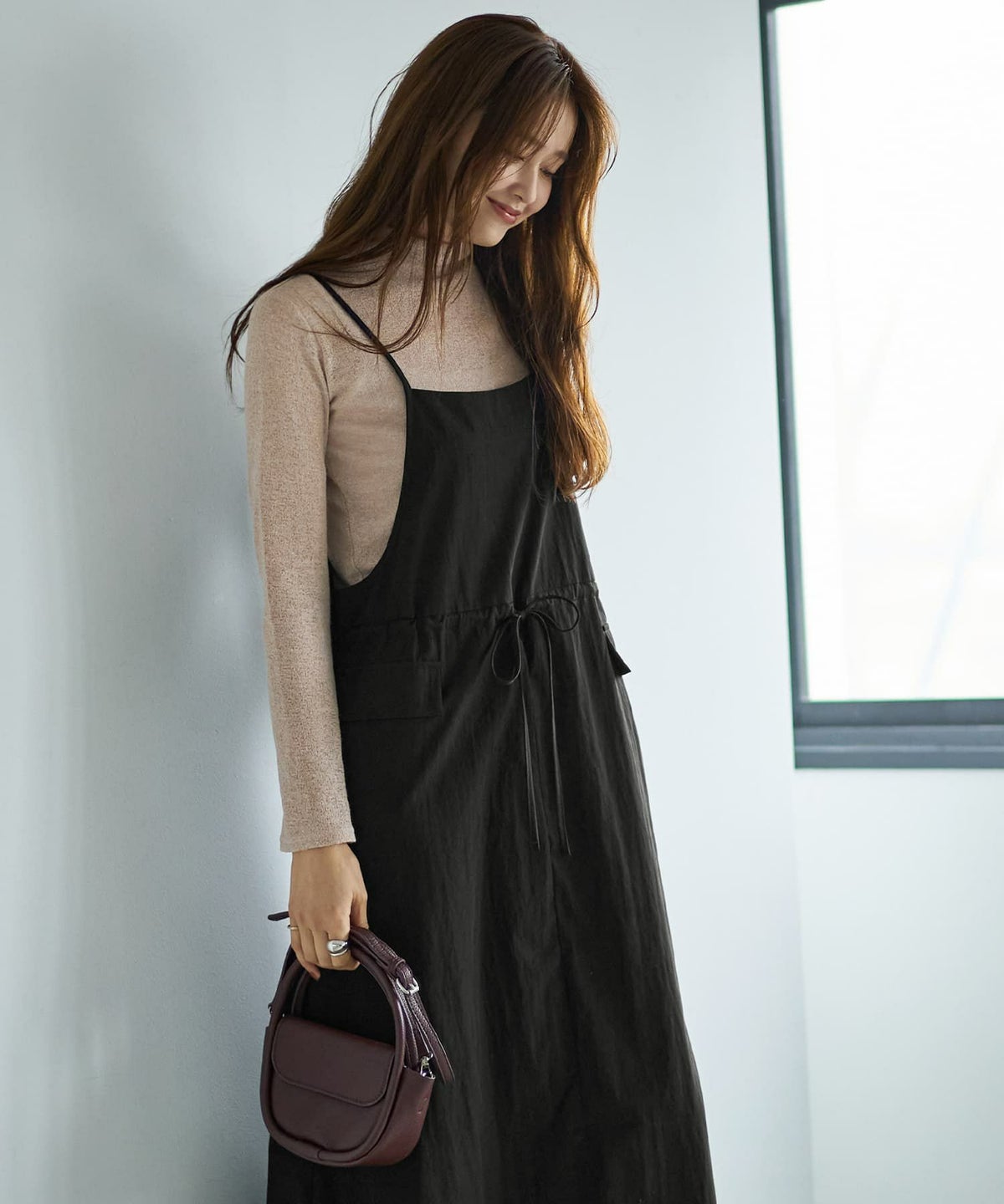 着用イメージ 166cm ブラック