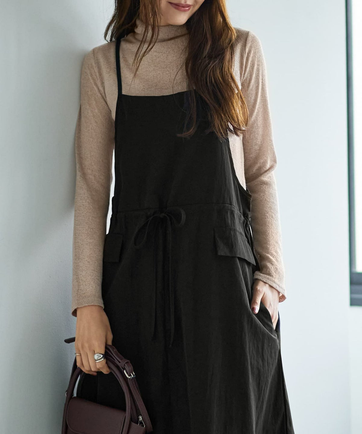 着用イメージ 166cm ブラック