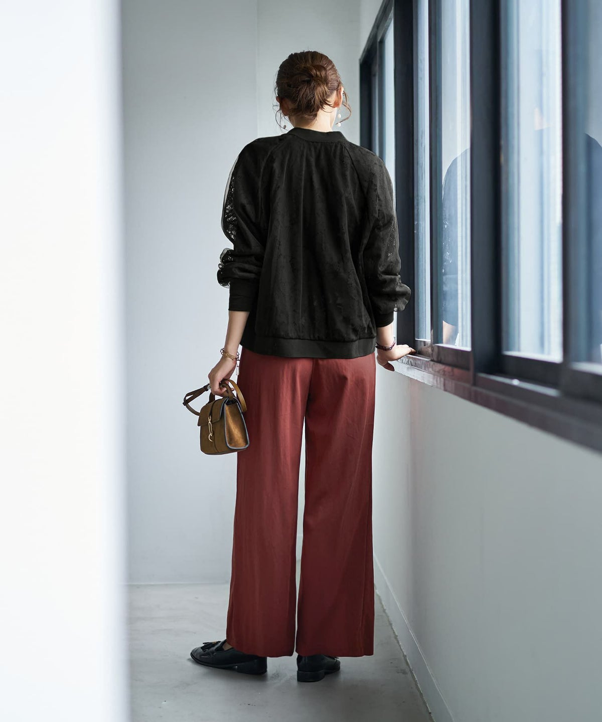 着用イメージ 166cm アカチャ