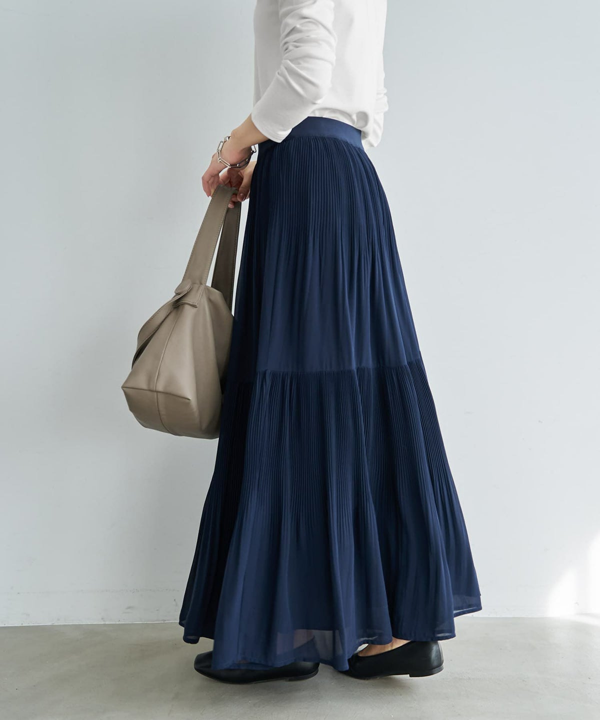 着用イメージ 166cm ネイビー 02サイズ