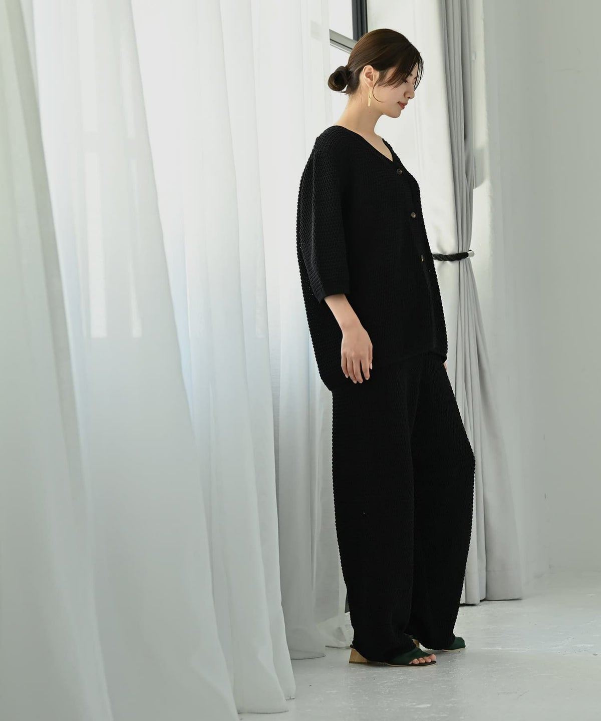 着用イメージ 172cm ブラック