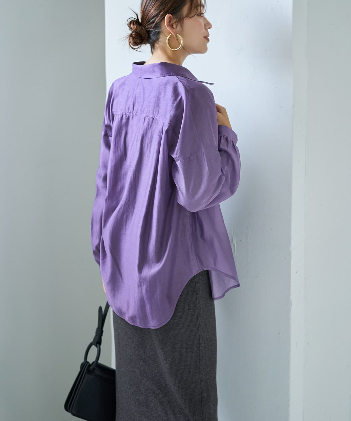 着用イメージ 167cm ヴァイオレット