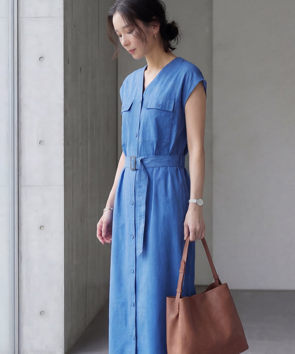 着用イメージ 165cm ブルー 02サイズ