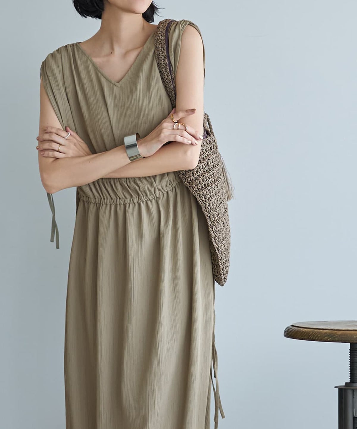 着用イメージ 167cm 02サイズ オリーブ