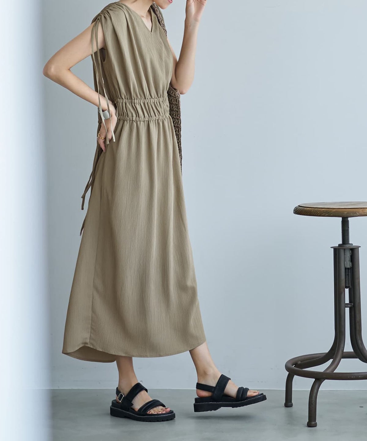 着用イメージ 167cm 02サイズ オリーブ