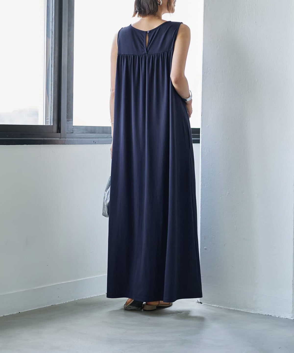 着用イメージ 167cm ネイビー 02