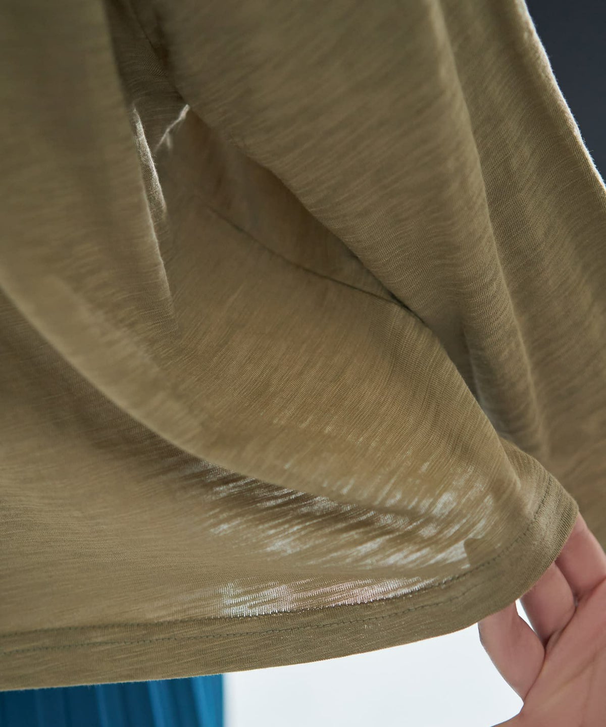 着用イメージ 167cm カーキ 