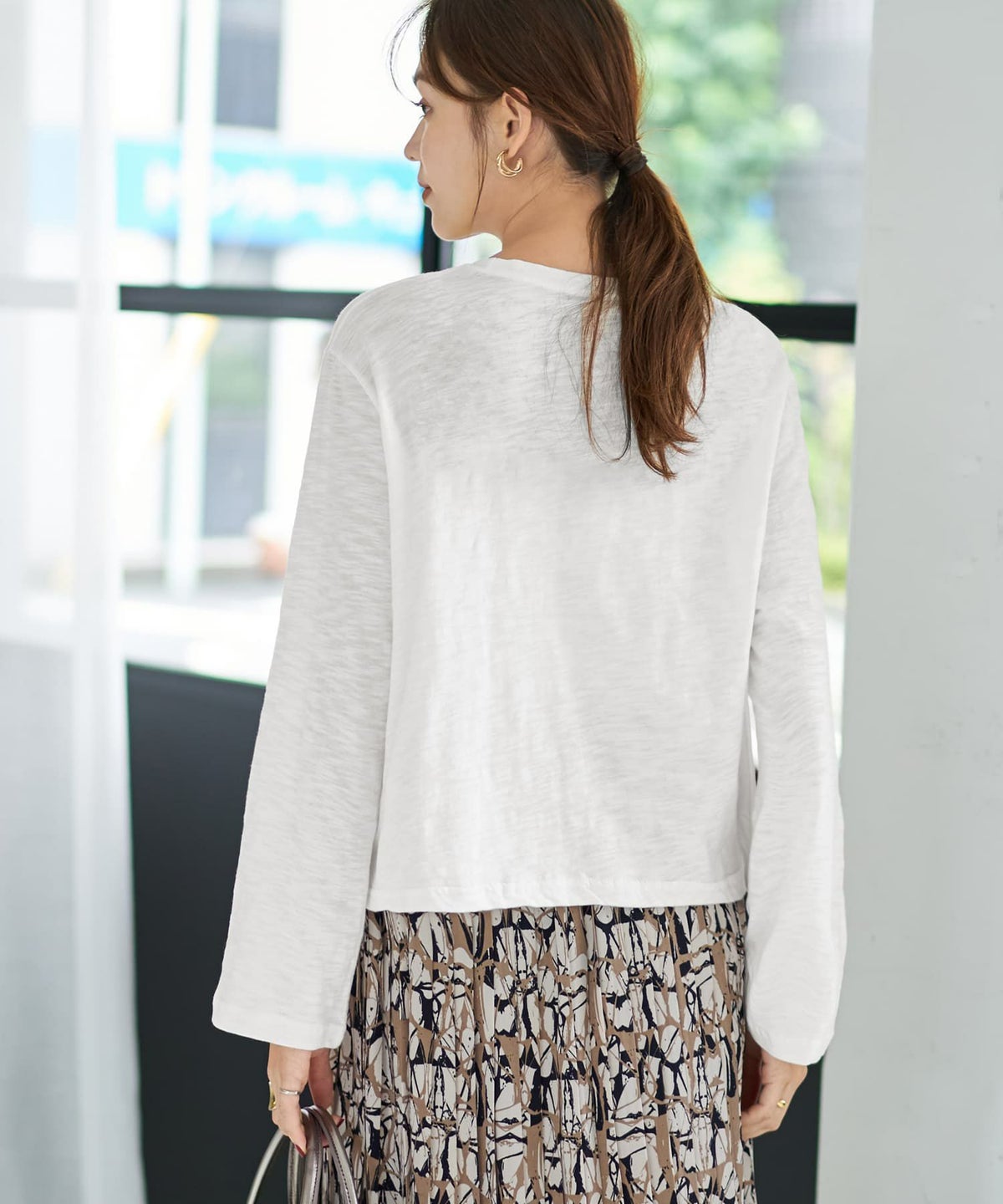 着用イメージ 167cm ホワイト