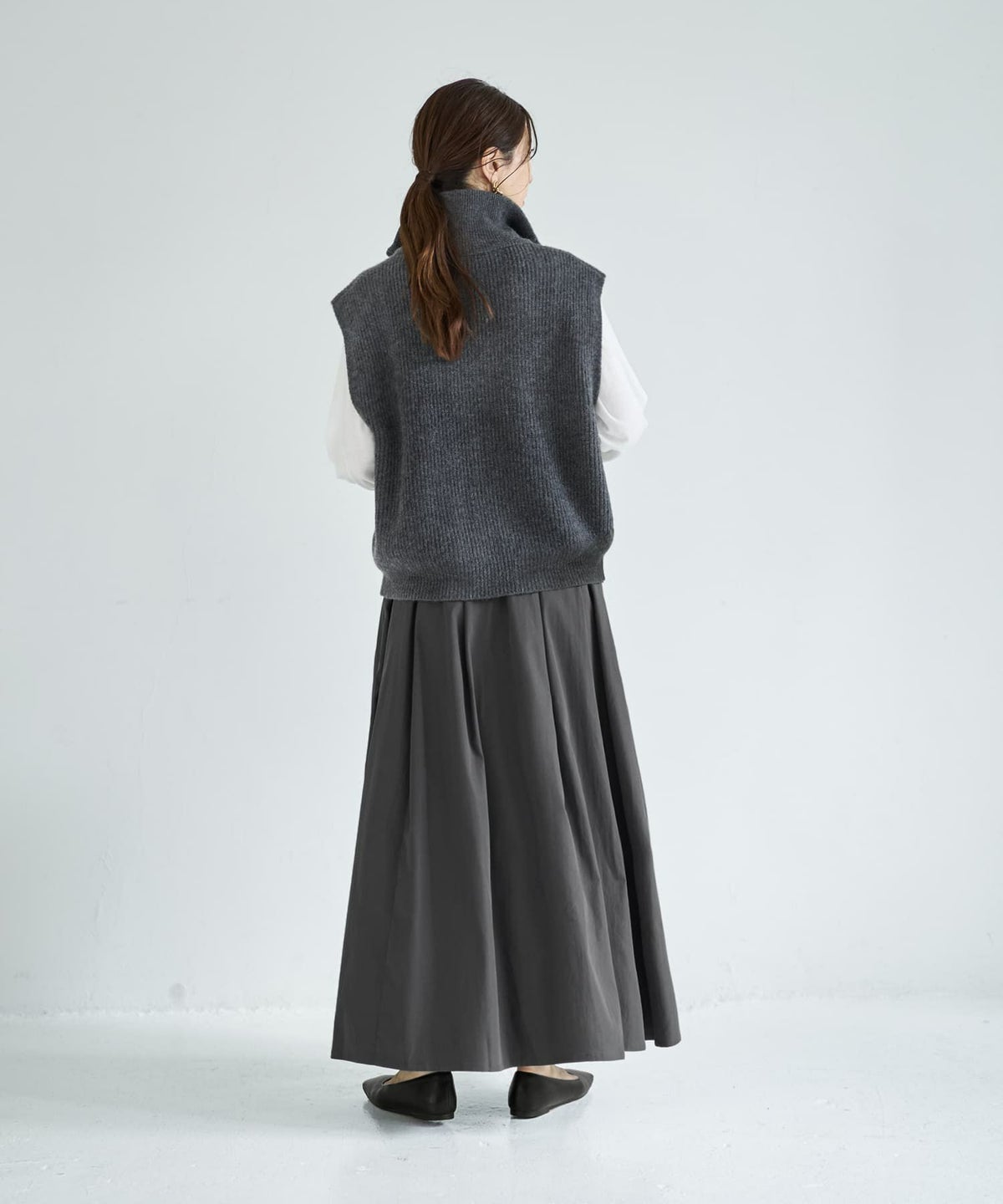 着用イメージ 166cm グレー