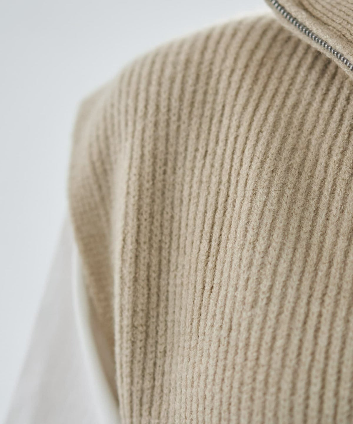 着用イメージ 166cm ライトベージュ