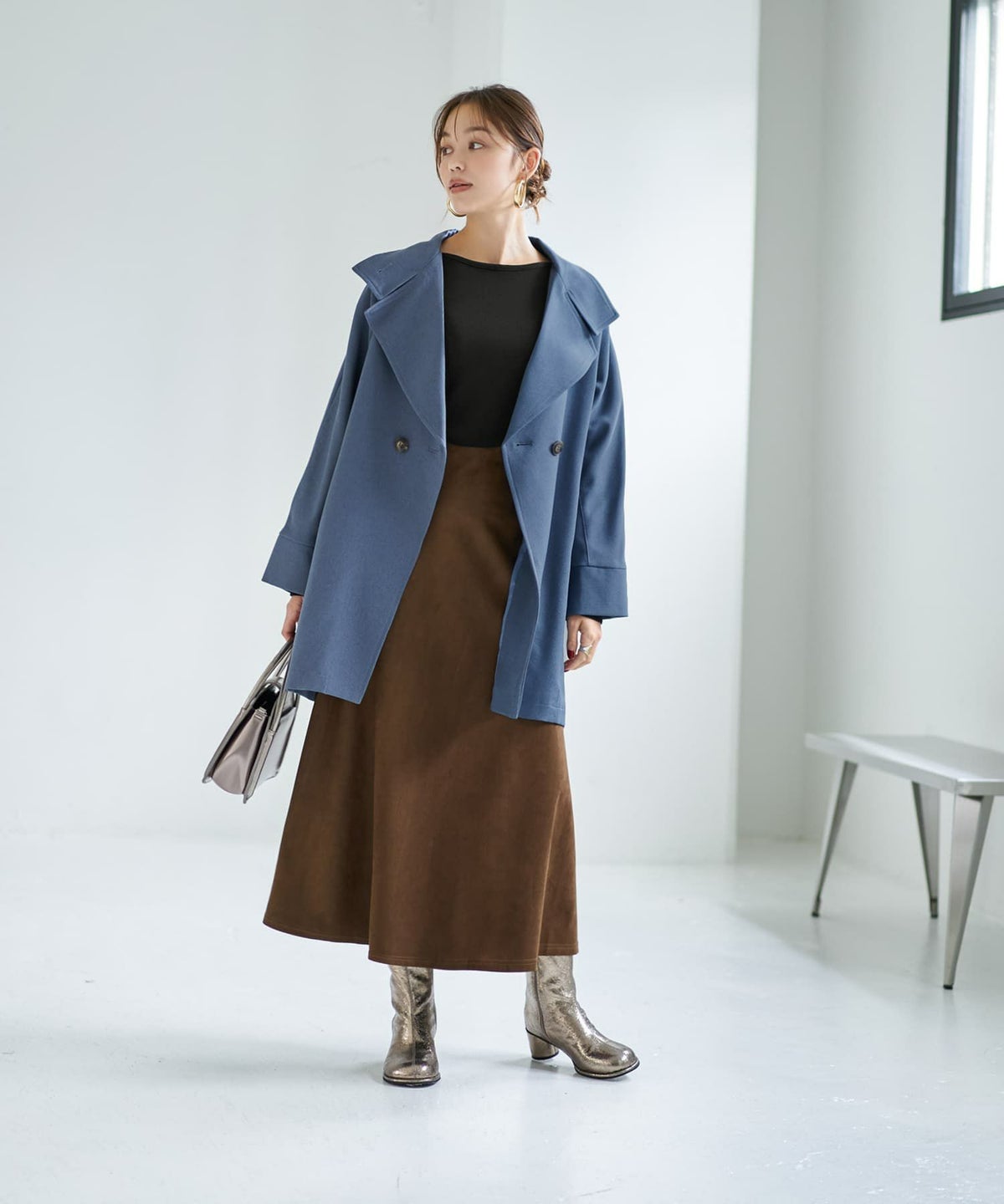 着用イメージ 167cm ブラック