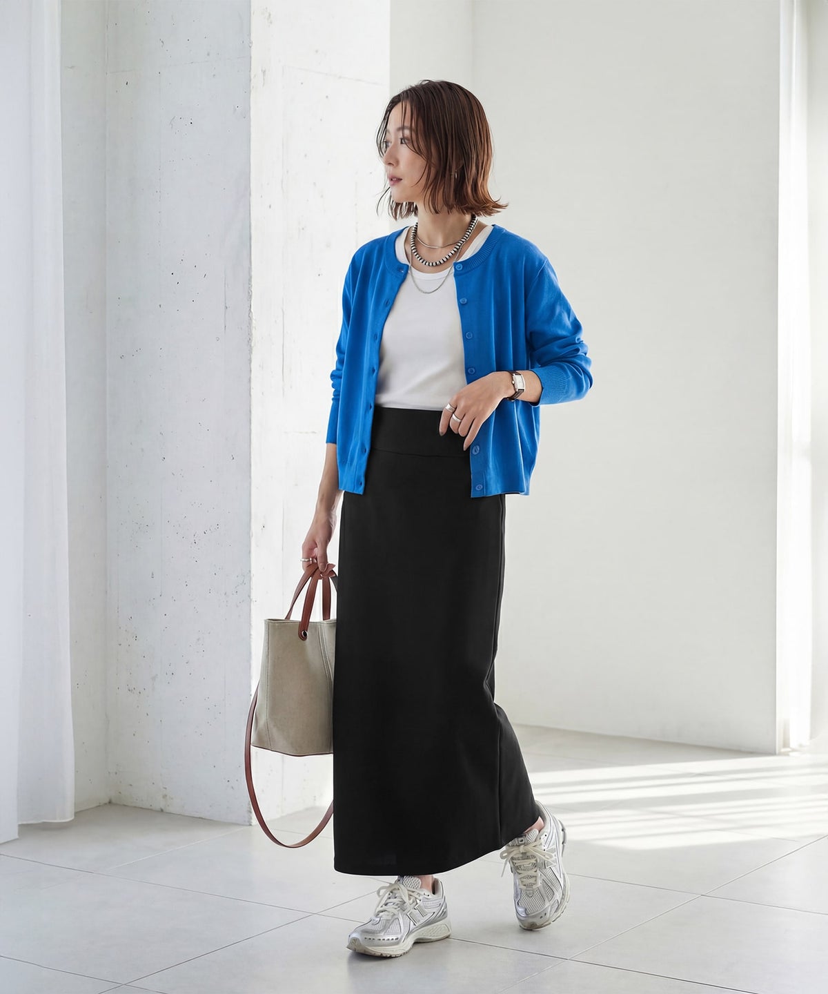 着用イメージ 167cm ブラック