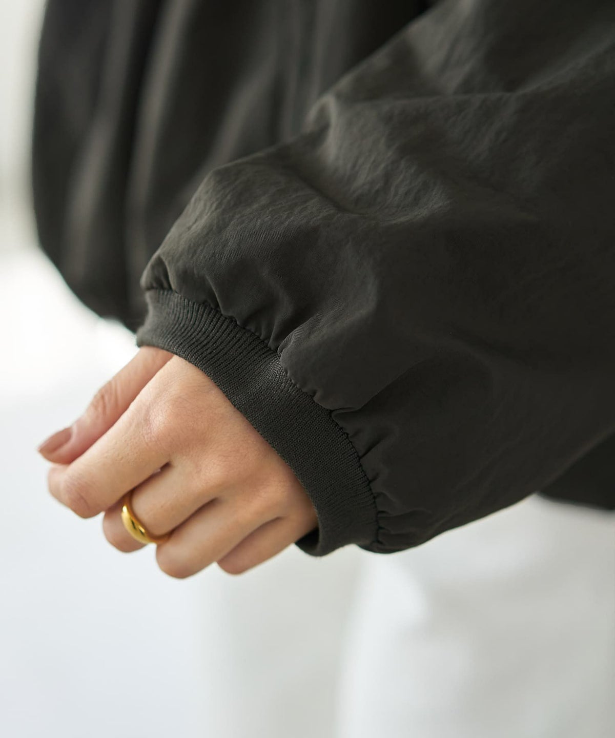 着用イメージ 166cm ダークカーキ