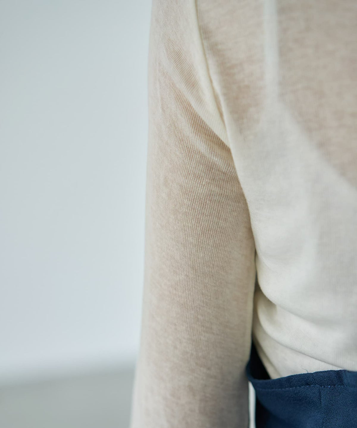 着用イメージ 166cm オフホワイト