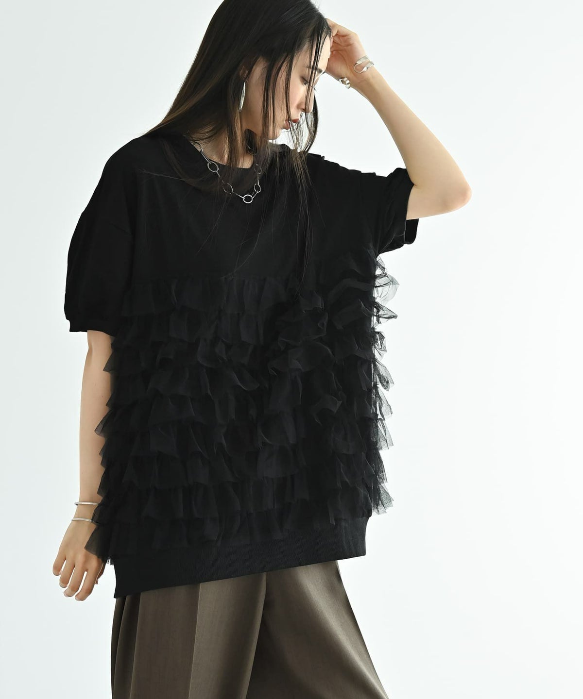 着用イメージ 169cm ブラック