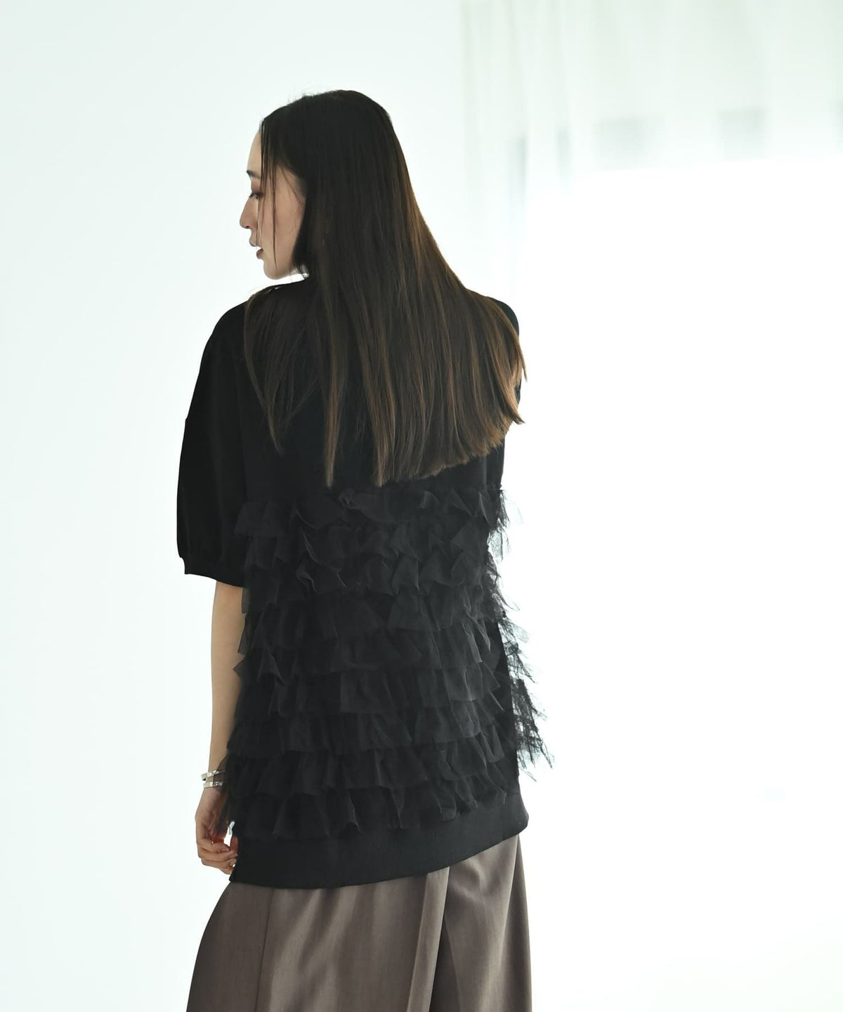 着用イメージ 169cm ブラック