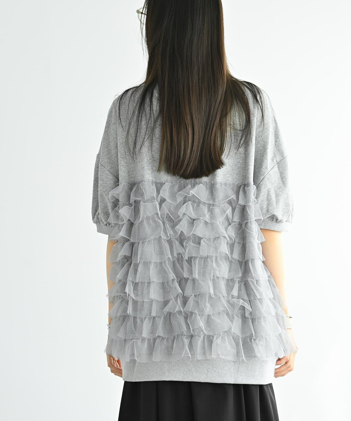 着用イメージ 169cm グレー