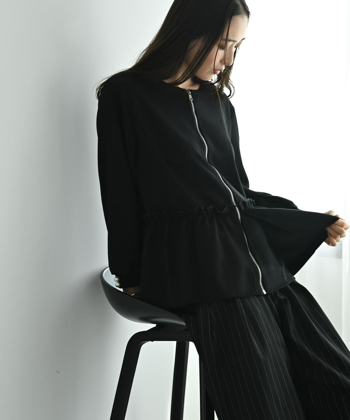 着用イメージ 169cm ブラック