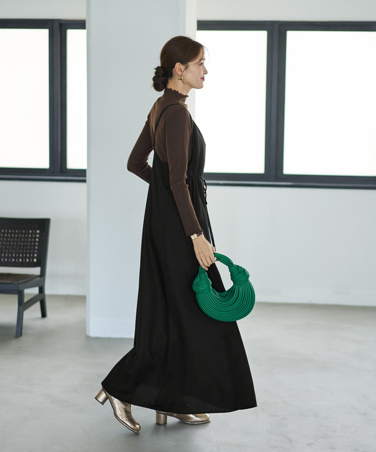 着用イメージ 166cm ブラック 02サイズ