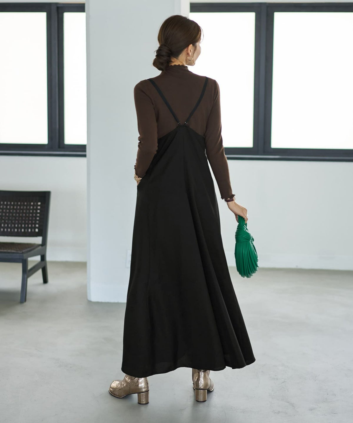 着用イメージ 166cm ブラック 02サイズ