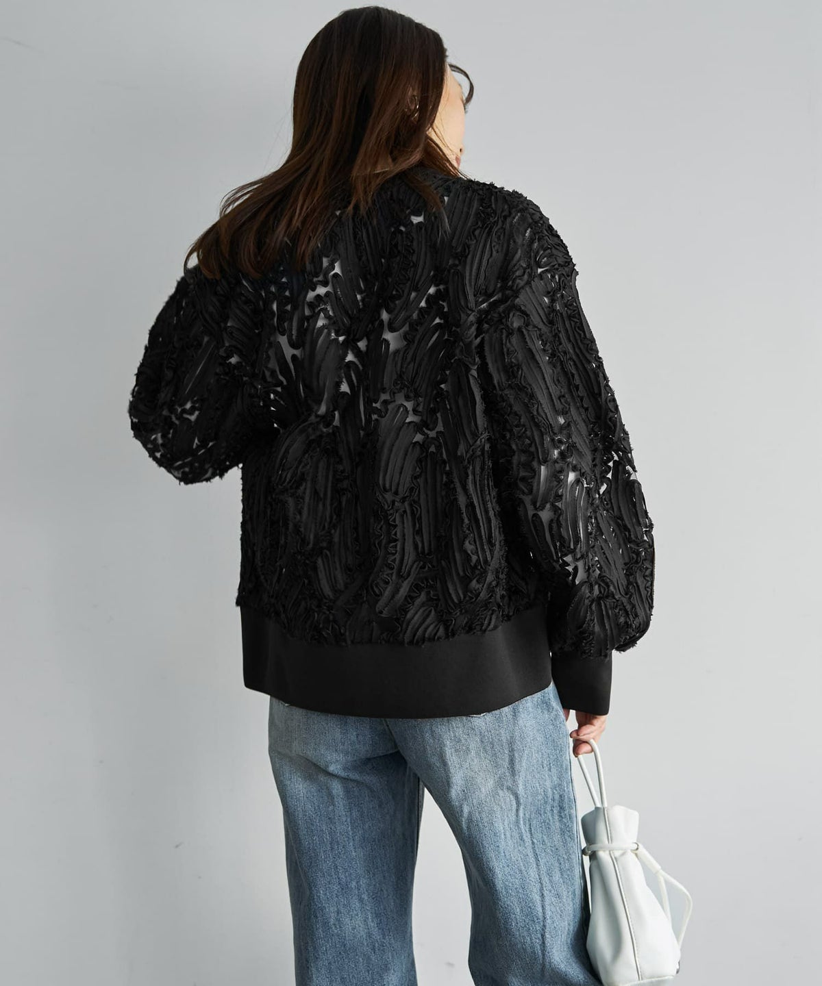 着用イメージ 166cm ブラック