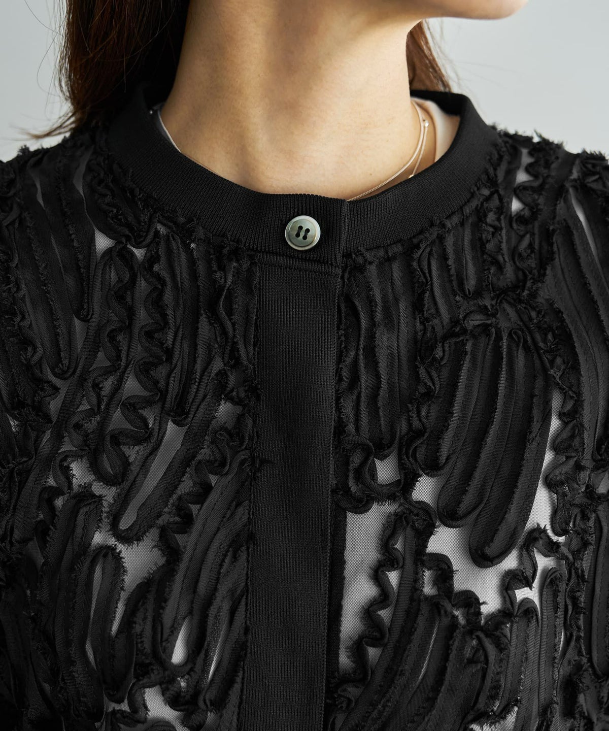 着用イメージ 166cm ブラック