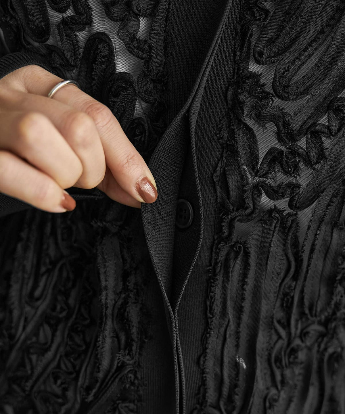 着用イメージ 166cm ブラック